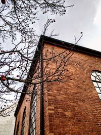 Low angle view of building against sky