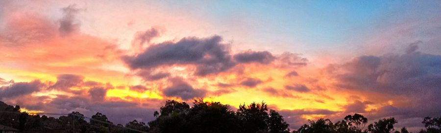 Low angle view of cloudy sky