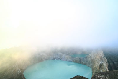 Scenic view of mountain against sky