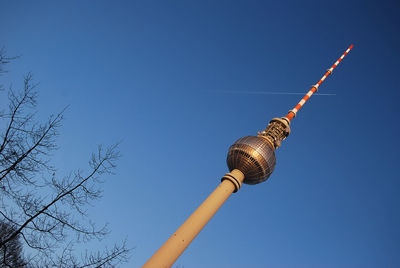 The fernsehturm television tower on alexandraplatz, berlin