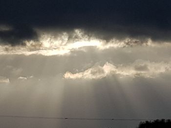 Low angle view of storm clouds in sky