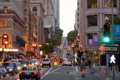 View of city street