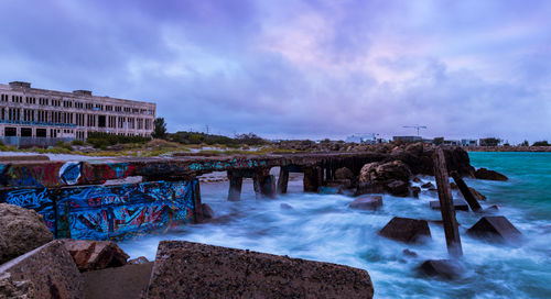 Panoramic shot of sea against sky