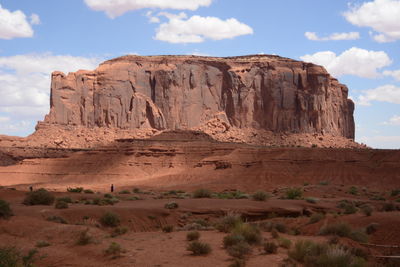 View of rock formations