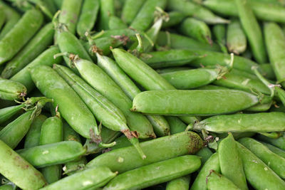 Full frame shot of green peas for sale