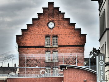 Low angle view of building against sky