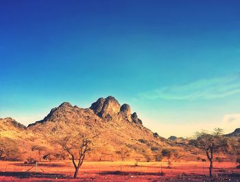 Rock formations in a desert