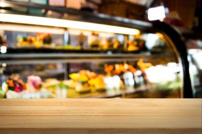 Close-up of food on table