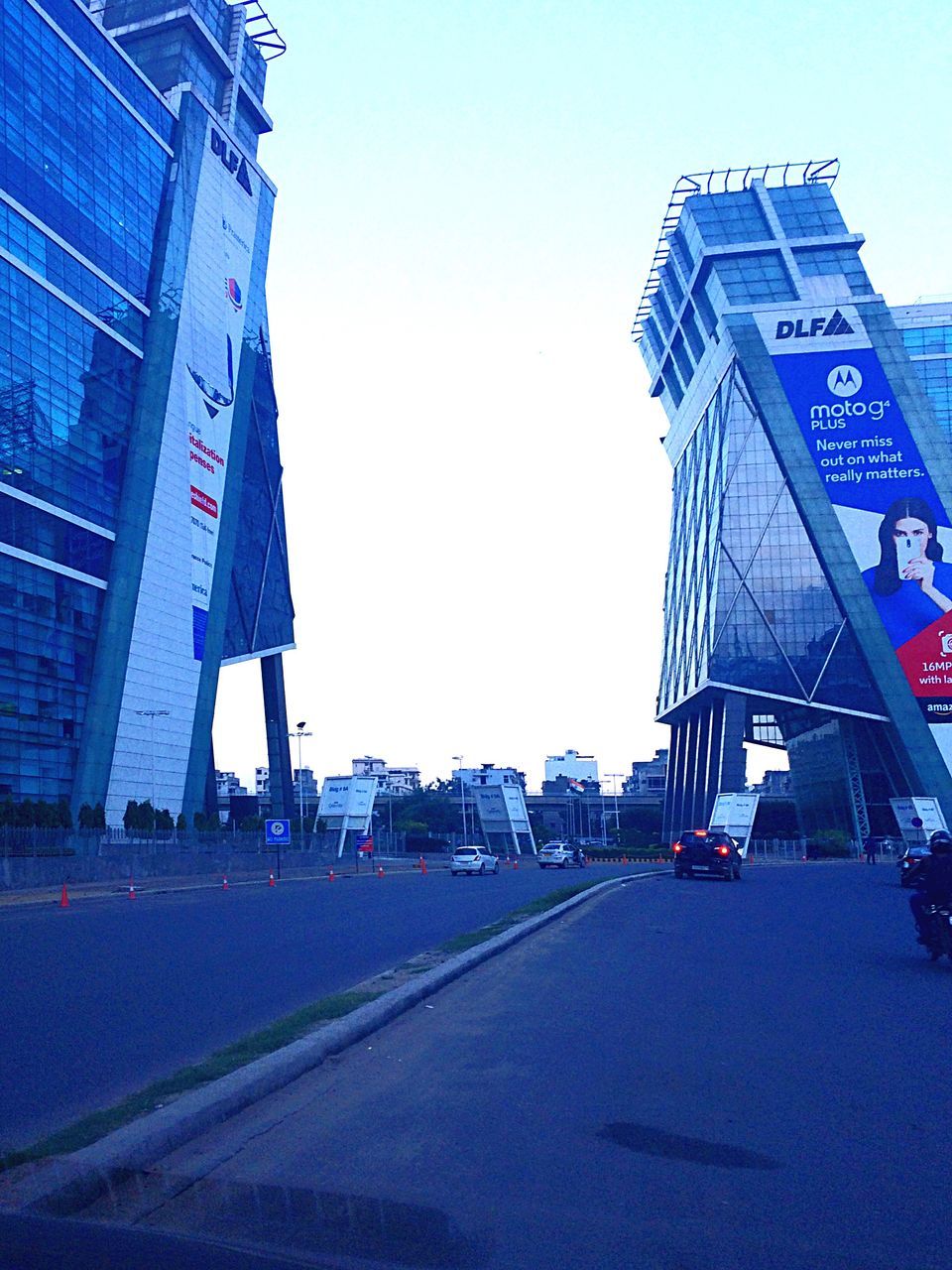 VIEW OF ROAD AGAINST CLEAR SKY