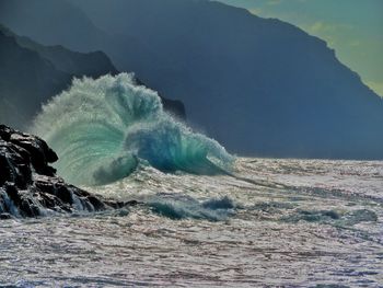 Scenic view of sea against sky