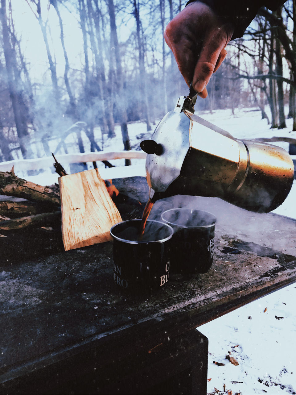 MAN PREPARING FOOD