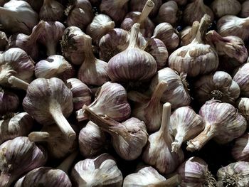 Full frame shot of garlic