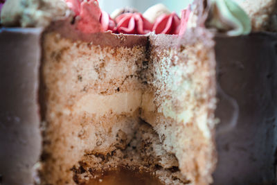 Close-up of chocolate cake