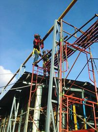 Low angle view of construction site