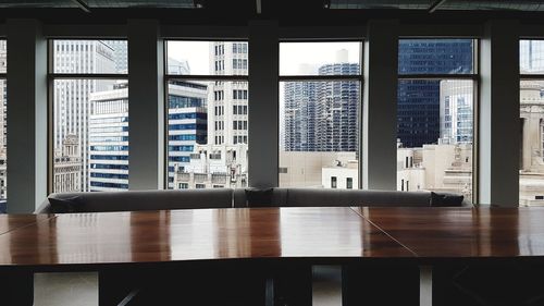 Interior of modern building