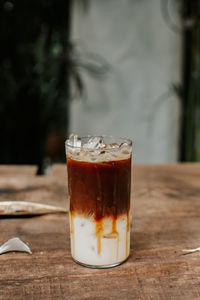 Close-up of drink on table