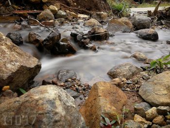 Rocks in water