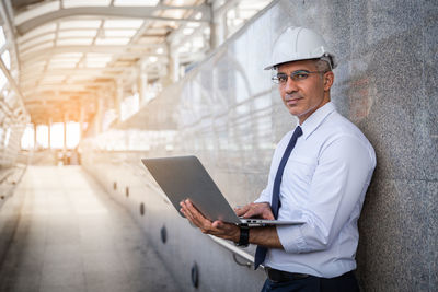 Man working on laptop