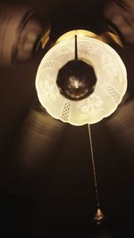 Close-up of illuminated lamp