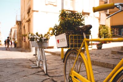 Bicycle in city