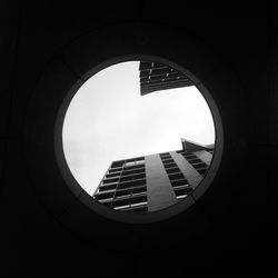 Low angle view of modern building against sky