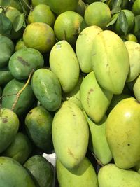 Full frame shot of fruits for sale in market