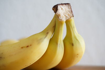 Close-up of bananas on table