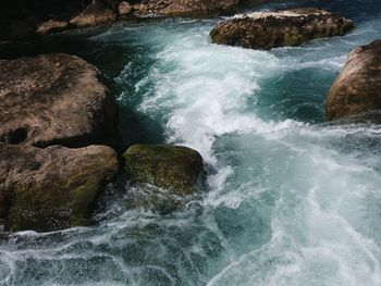 Scenic view of sea waves