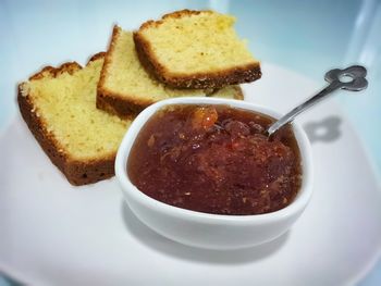 Close-up of food in plate