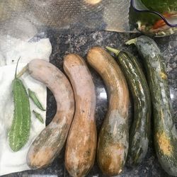 High angle view of vegetables for sale in market