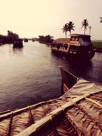 Boats in sea