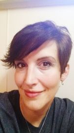 Close-up portrait of young woman