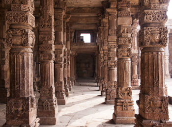 Empty corridor of temple