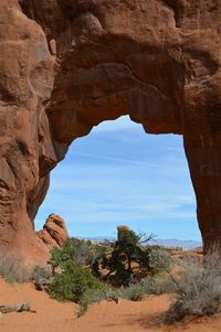 Scenic view of rock formations