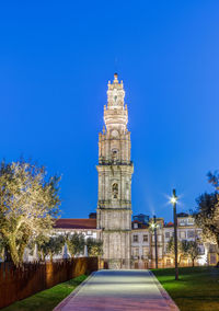 View of historical building against blue sky