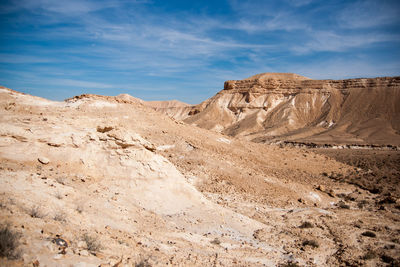 Scenic view of desert against sky