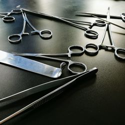 Close-up of surgical tools