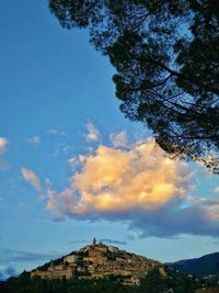 Low angle view of built structure against the sky