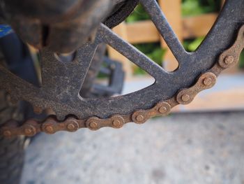 Close-up of rusty metal