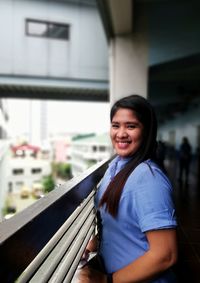 Portrait of a smiling young woman