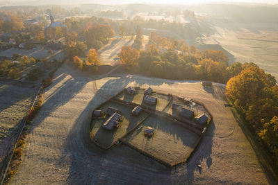 High angle view of landscape