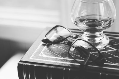 Close-up of drink on table