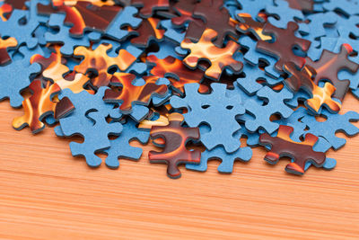 Close-up of toys toy on floor