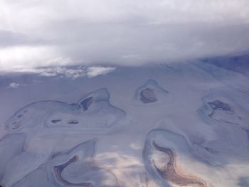 Flight over australia outback viewing outside the window 