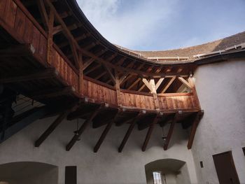 Low angle view of roof of building