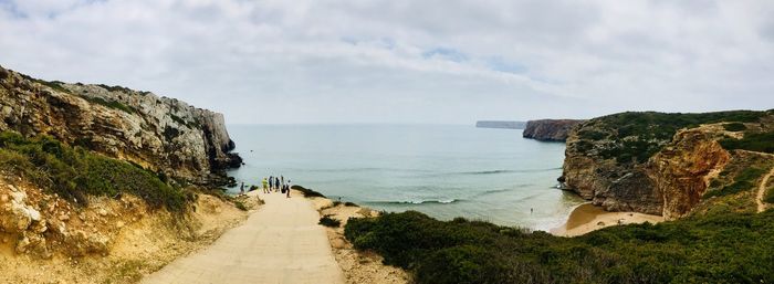 Panoramic view of sea against sky