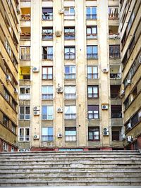 Low angle view of buildings in city