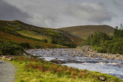 Scenic view of river against sky