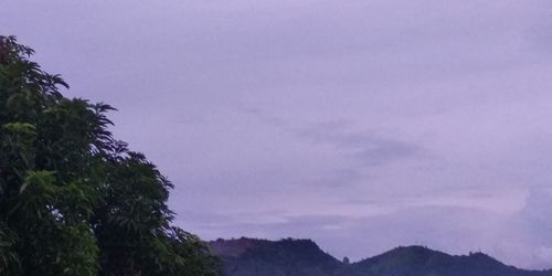 Low angle view of mountains against sky