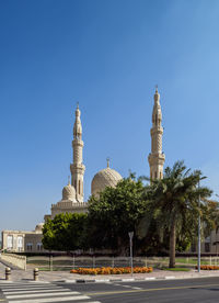 View of cathedral against blue sky